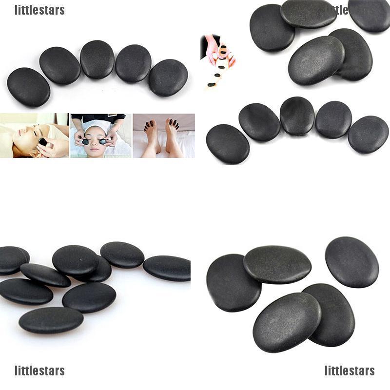 Bộ 7 Viên Đá massage Màu Đen Kích Thước 3X4Cm