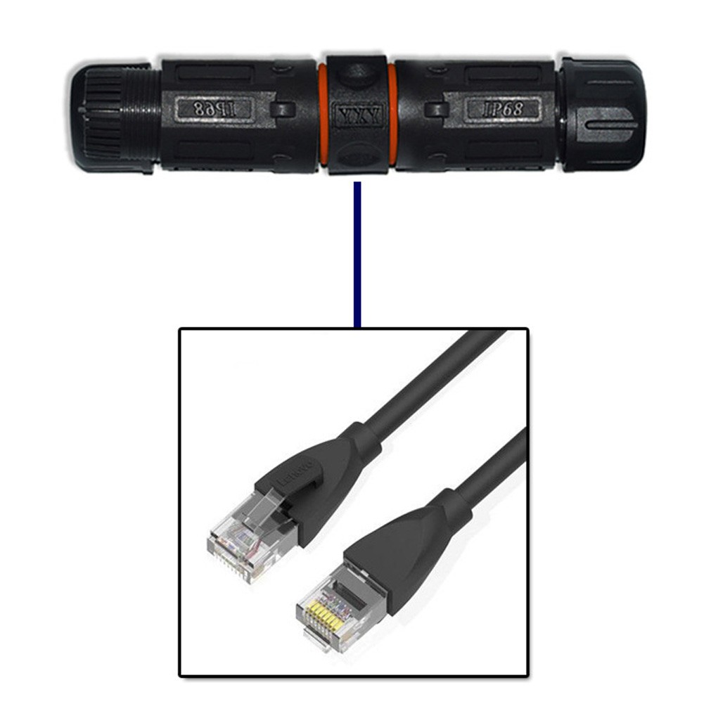 Đầu Nối Dây Cáp Mạng Rj45 Chống Thấm Nước