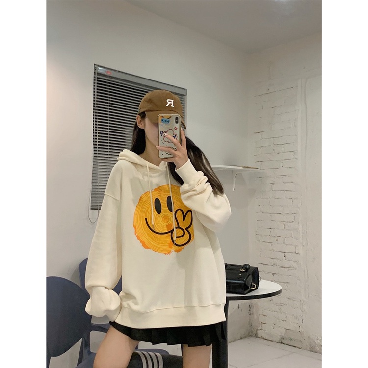 Áo Nỉ HOODIE In Hình Mặt Cười 284 Dễ Thương