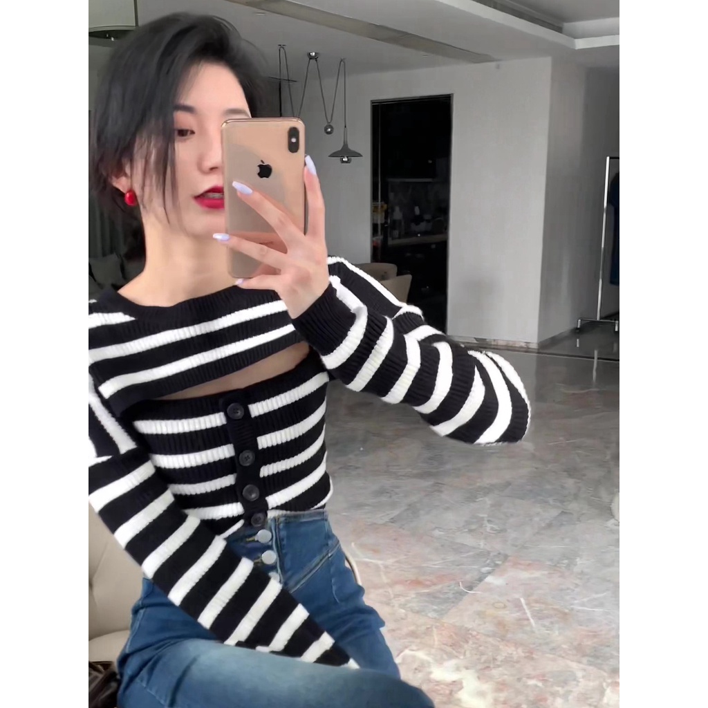 NRVP Áo Sweater Dài Tay Phong Cách Hàn Quốc Sành Điệu Dành Cho Nữ