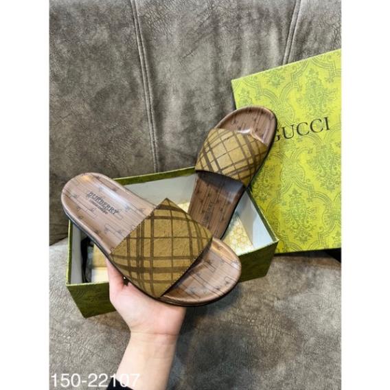 [Sẵn Hàng] Dép Nam BBR Nam Đế Cao Su Cao Cấp - Dép Lê BBR Nam Quai Da Cao Cấp