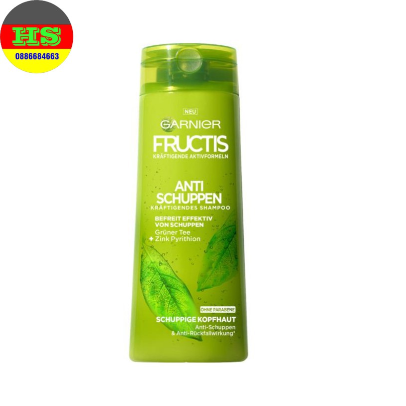 Dầu gội da đầu gàu GARNIER FRUCTICS ANTI - SCHUPPEN