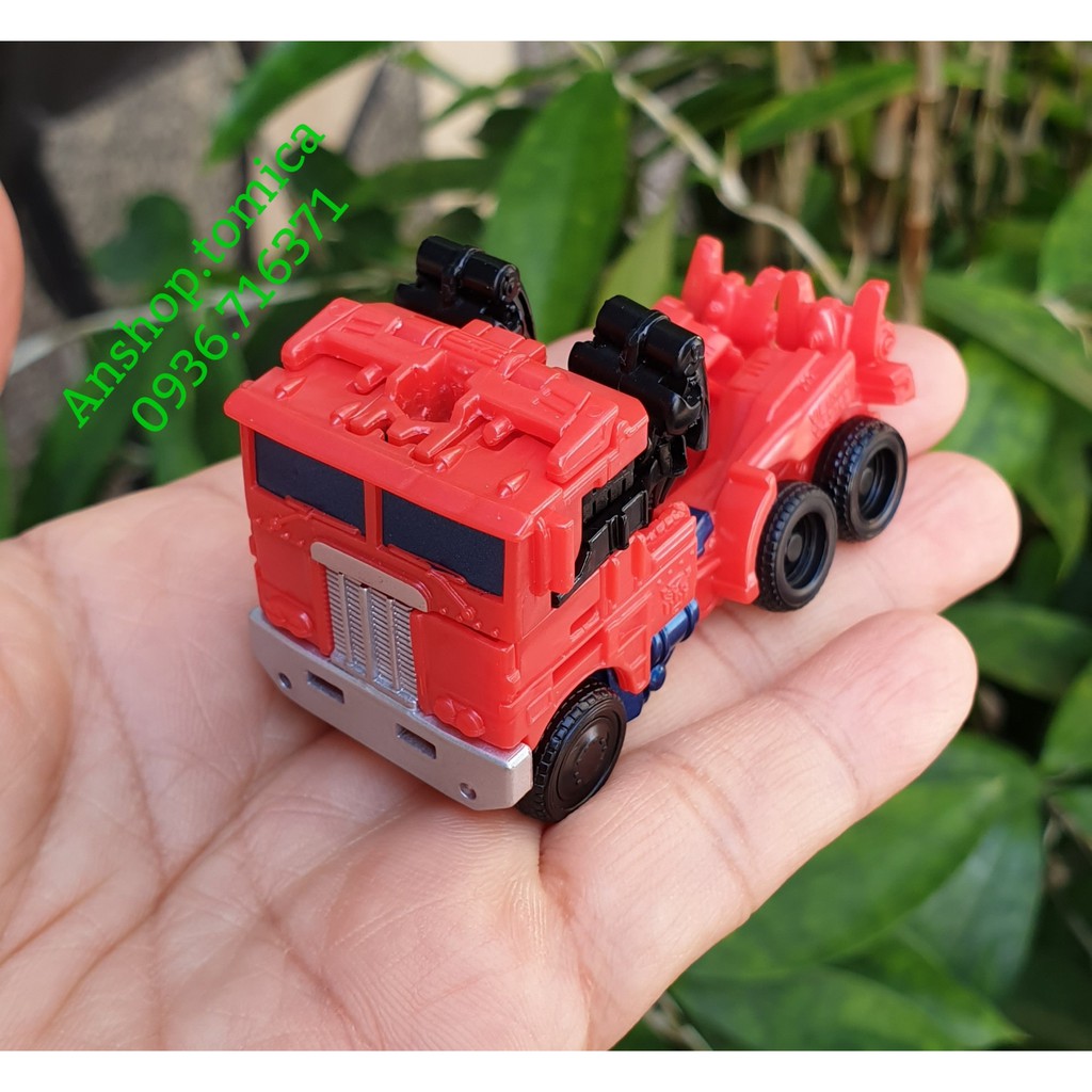 Robot Mini (Cao 8cm) Biến Hình Xe Tải Màu Đỏ Trasformer Hasbro (Optimus Prime)