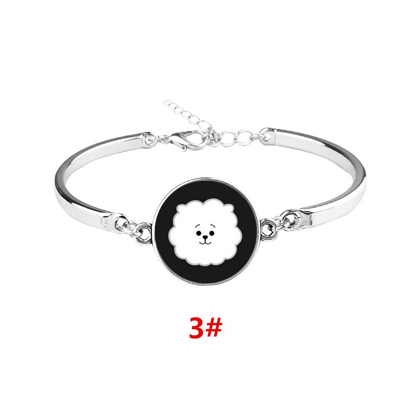 Nhập WAFATHANK10 giảm 10% tối đa 20K_ BTS KPOP BT21 Metal Bangle Vòng đeo tay