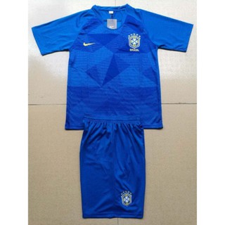 Bộ quần áo bóng đá tuyển Brazil xanh  - TDS28