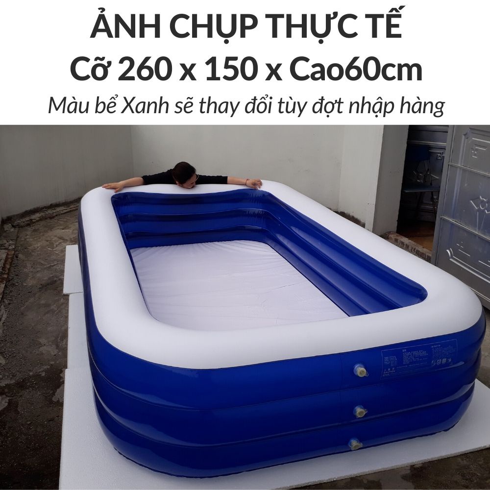 Bể bơi cho bé cỡ lớn khổng lồ kiểu hồ phao bơm hơi ❤️250 và 200cm❤️ hoặc làm nhà bóng trong nhà KamiVietNam