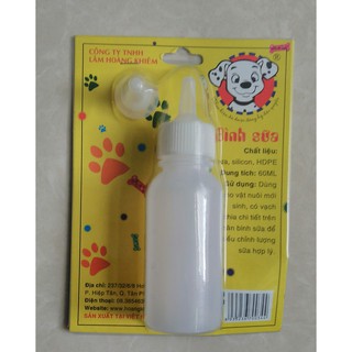 bình sữa 60ml cho chó mèo sơ sinh