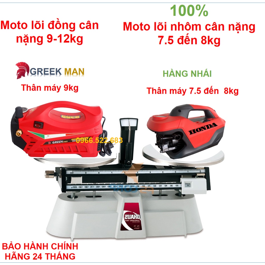 Máy rửa xe GreekMan - Thân máy 9kg - Có chỉnh áp - 3200W