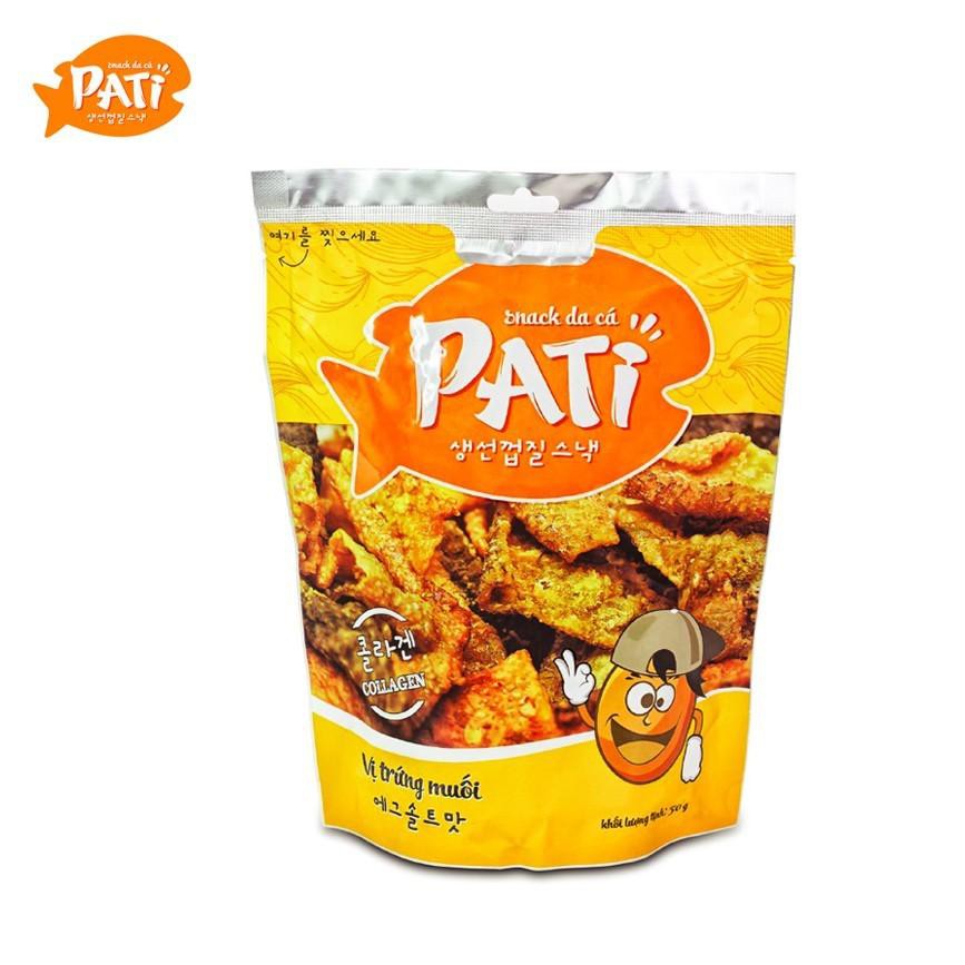 [Mã 66FMCGSALE hoàn 8% đơn 500K] (2 vị) Snack da cá Pati gói 50gr