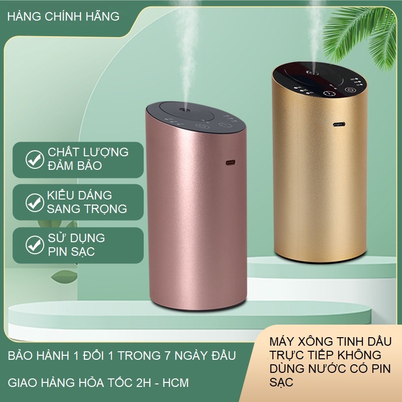 Máy xông tinh dầu ô tô không dùng nước, dùng trên ô tô, bàn làm việc Pin 2000mAH