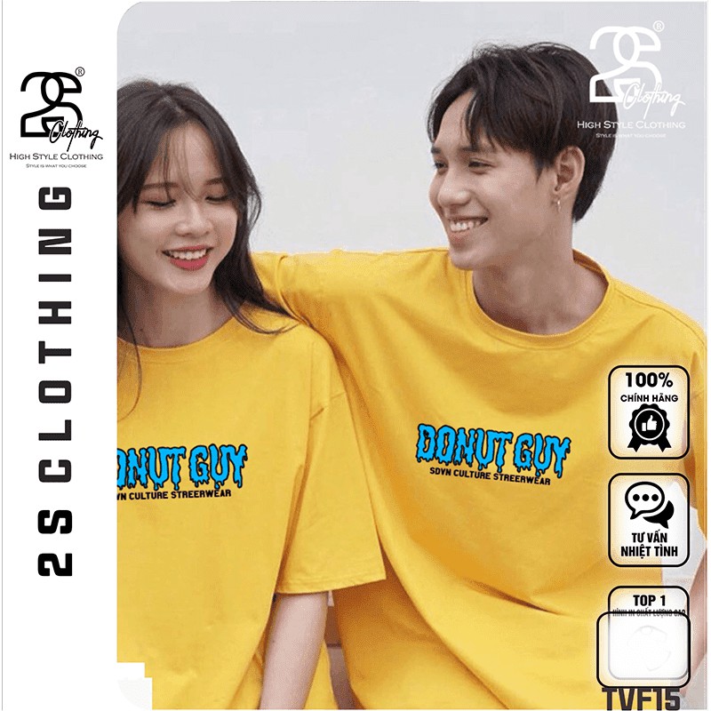 Áo Thun Nam Chất Đẹp DONUT GUY 2s Clothing Áo Phông Unisex Nam Nữ Cotton Oversize Form Rộng Giá Rẻ In Hình TVF15 | WebRaoVat - webraovat.net.vn