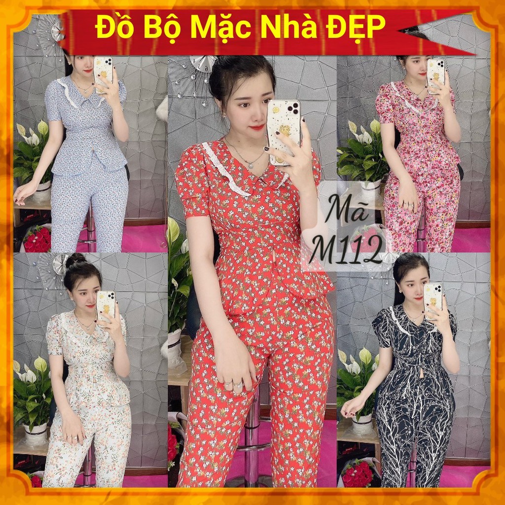 [ MÃ M112] Set bộ lụa Thiết Kế Hịn Hò, ( ẢNH THẬT 100%) mặc nhà đi chơi đều Xinh, Chất Siêu Mát. ĐỒ BỘ MẶC NHÀ ĐẸP