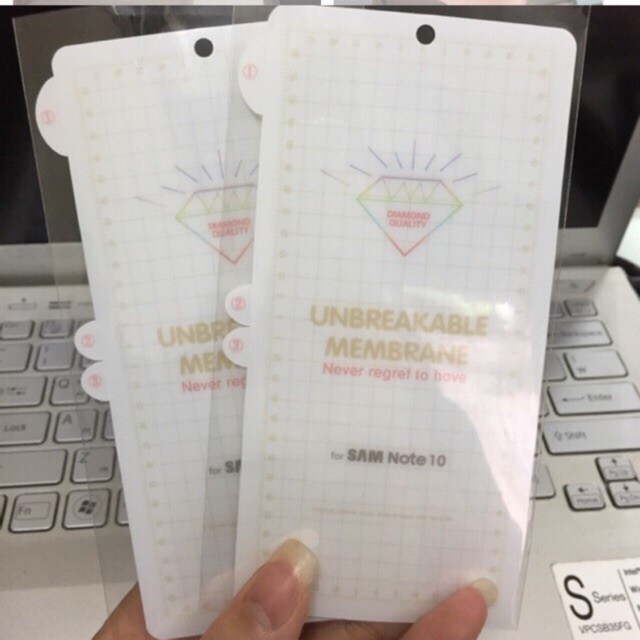 MIẾNG DÁN PPF PHỤC HỒI TRẦY XƯỚC - SAMSUNG GALAXY S10 LITE/NOTE 10 LITE/