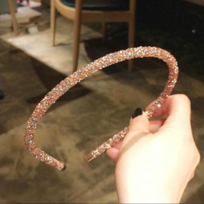 Băng Đô Cài Tóc Đính Kim Cương Lấp Lánh Thời Trang Cho Nữ