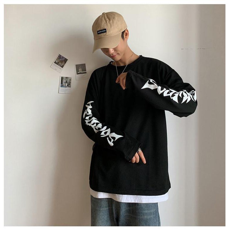 Áo thun Tay dài Sleeves LETTERING Unisex