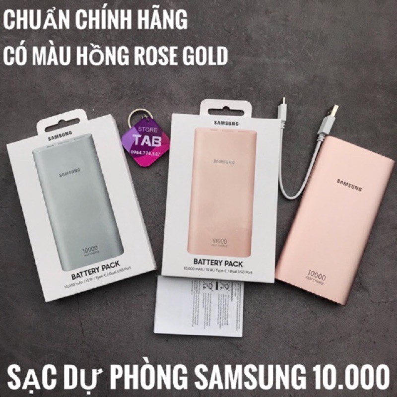 Sạc Dự Phòng Sạc dự phòng samsung 10.000Mah type-C EB-p1100 - Chính hãng