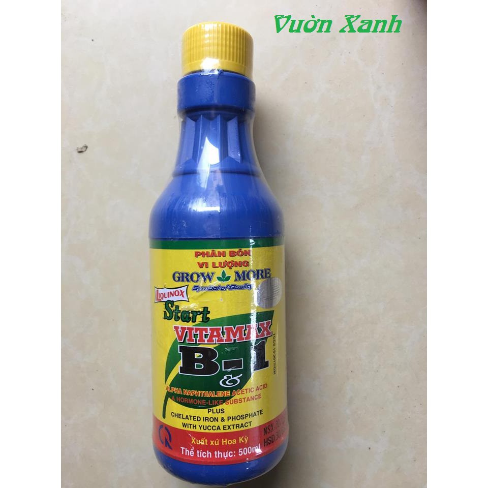 Start Vitamin B1 500ml- Thương hiệu Growmore Mỹ nhập khẩu-  chuyên dụng.