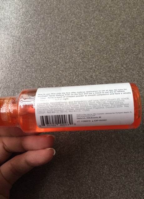 Xịt khoá lớp trang điểm Ofra makeup Fixer (54ml) - USA | BigBuy360 - bigbuy360.vn