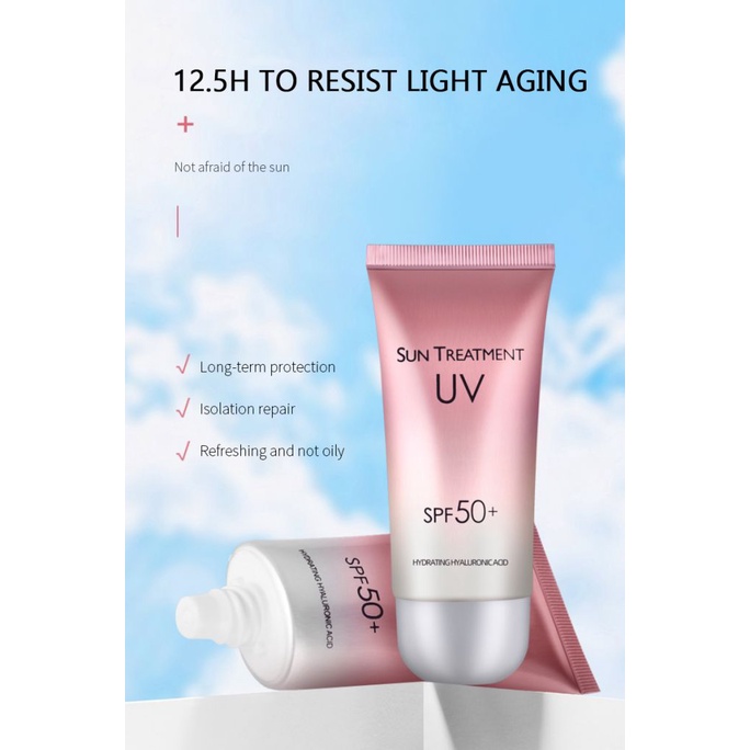 Kem Chống Nắng Làm Trắng Da Chống Nắng Spf 50 Kem Bảo Vệ Da Mặt Cơ Thể Chống Lão Hóa Dưỡng Ẩm Kiểm Soát Dầu Cho Mặt Okase