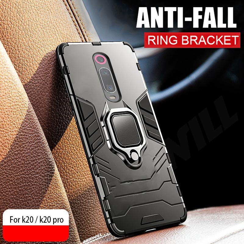 Xiaomi Mi 9T Pro Redmi 9 9A 9C K20 Pro Redmi Note 9 Case Hybrid Armor  2 in 1 Magnetic Ring Holder Stand Hard Phone Cover