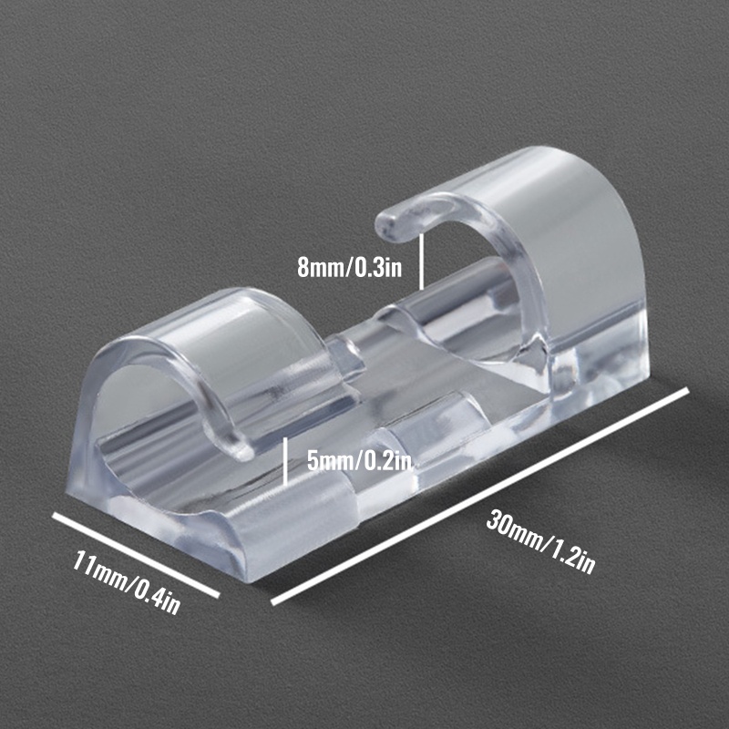 Set 20 Kẹp Giữ Dây Cáp Tự Dính Tiện Lợi