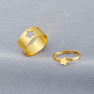 Set 2 Nhẫn Cặp Đôi Thiết Kế Đa Dạng Thời Trang