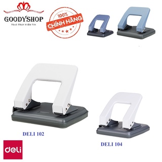 Dụng cụ bấm lỗ giấy deli 102- 104 – máy đục lỗ giấy deli 102-104 nhanh chóng, hiệu quả goodyshop