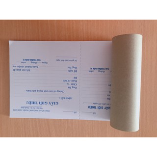 Combo 10 cuốn giấy giới thiệu 1 liên 13x19cm