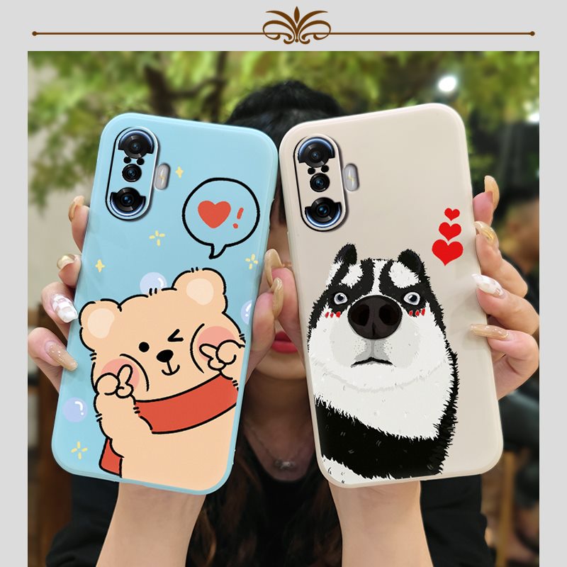cute Solid color Phone Case For Xiaomi Redmi K40 Gaming Edition/POCO F3 GT Skin feel silicone phone case