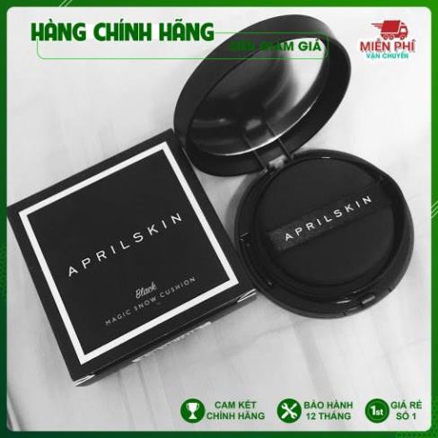 [Dùng là mê] Phấn Nước AprilSkin với 2 tông màu #21, #22, Magic Snow Cushion Black SPF 50++ 15g