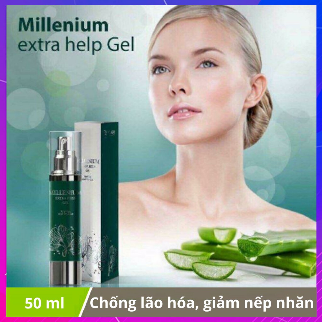 [ CHÍNH HÃNG ] - Gel MILLENIUM EXTRA HELP GEL dem4r, vision , tốt cho da - chai 50ml