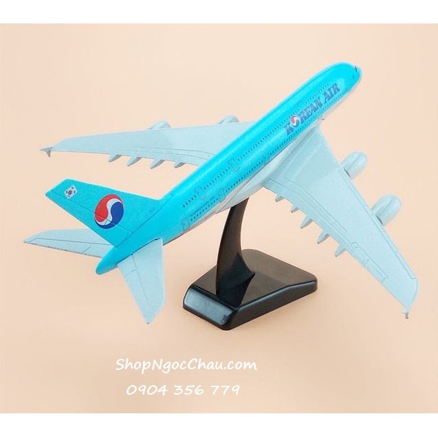 Mô hình máy bay tĩnh Airbus A380 Korean Air 20cm