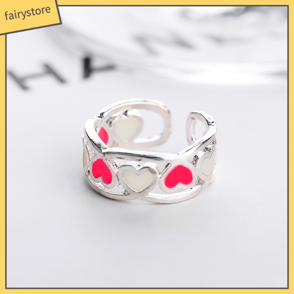 Nhẫn hình trái tim phát sáng cho nữ