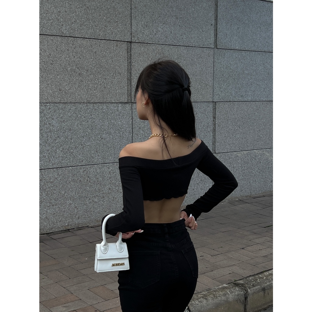 Áo trẹt vai cá tính - Enda Top - DEPASS