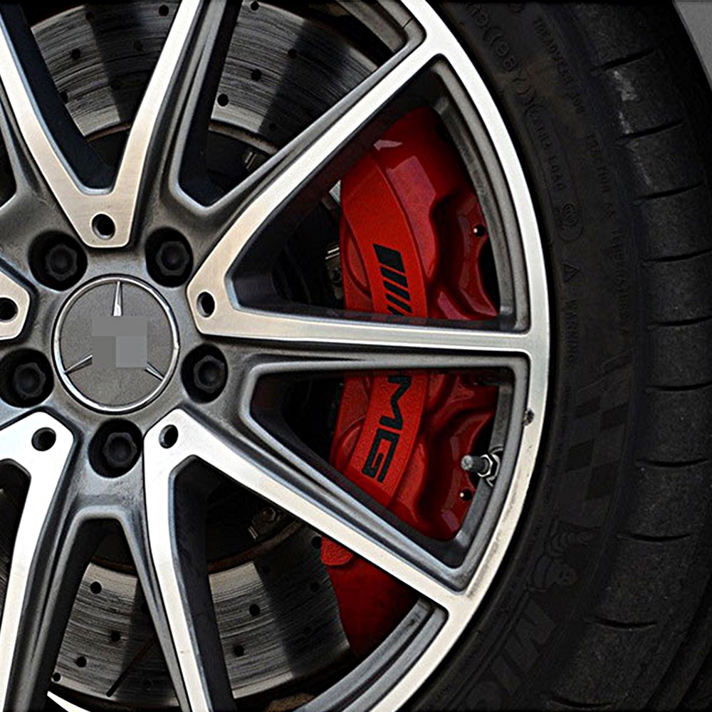AMG Phanh Thước cặp Nhãn dán Mercedes Benz Phản chiếu đề can Không thấm nước Dán xe