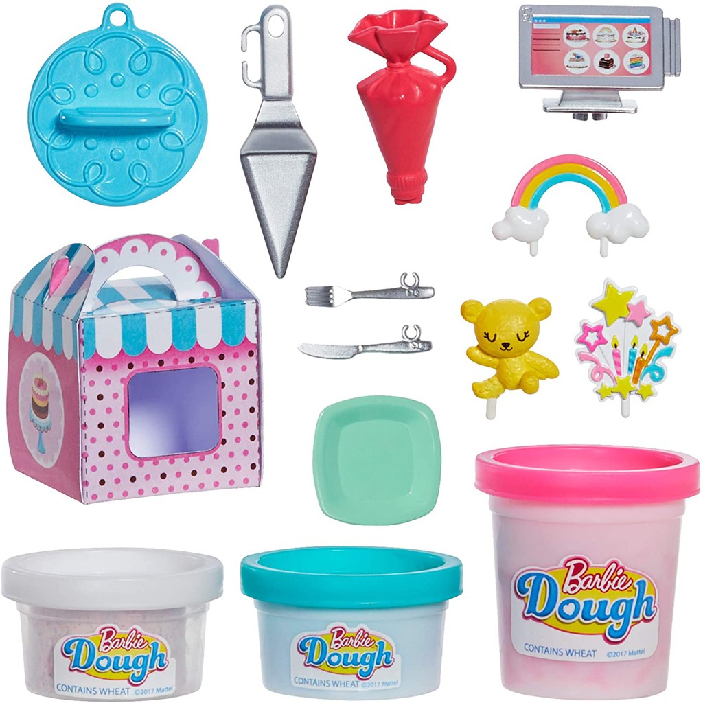 Barbie Búp Bê Barbie Trang Trí Bánh Cake Decorating Playset