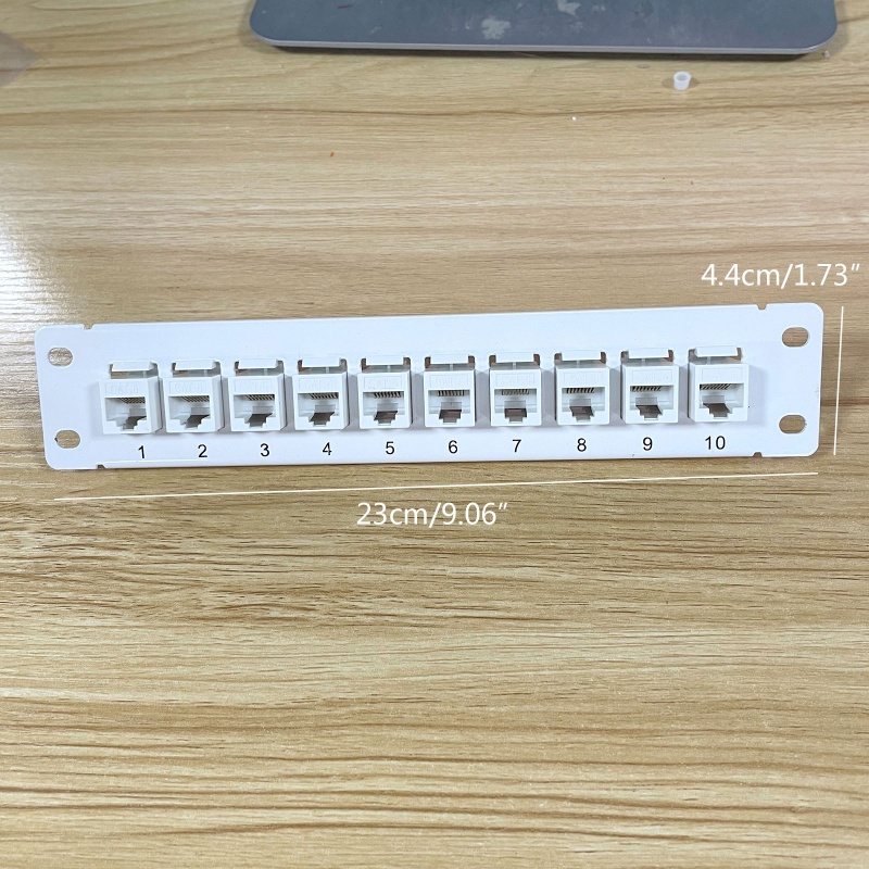 Bảng Điều Khiển Dán Tường CAT6 10 Cổng 10G Hỗ Trợ 1U Patch UTP 19inch