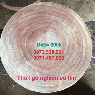 Thớt gỗ nghiến D45 dày 5cm thớt gỗ nghiến thật chất lượng cao