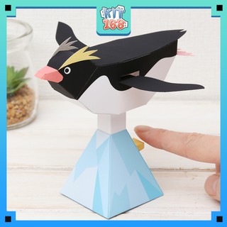 Mô hình giấy động vật Chim cánh cụt chuyển động