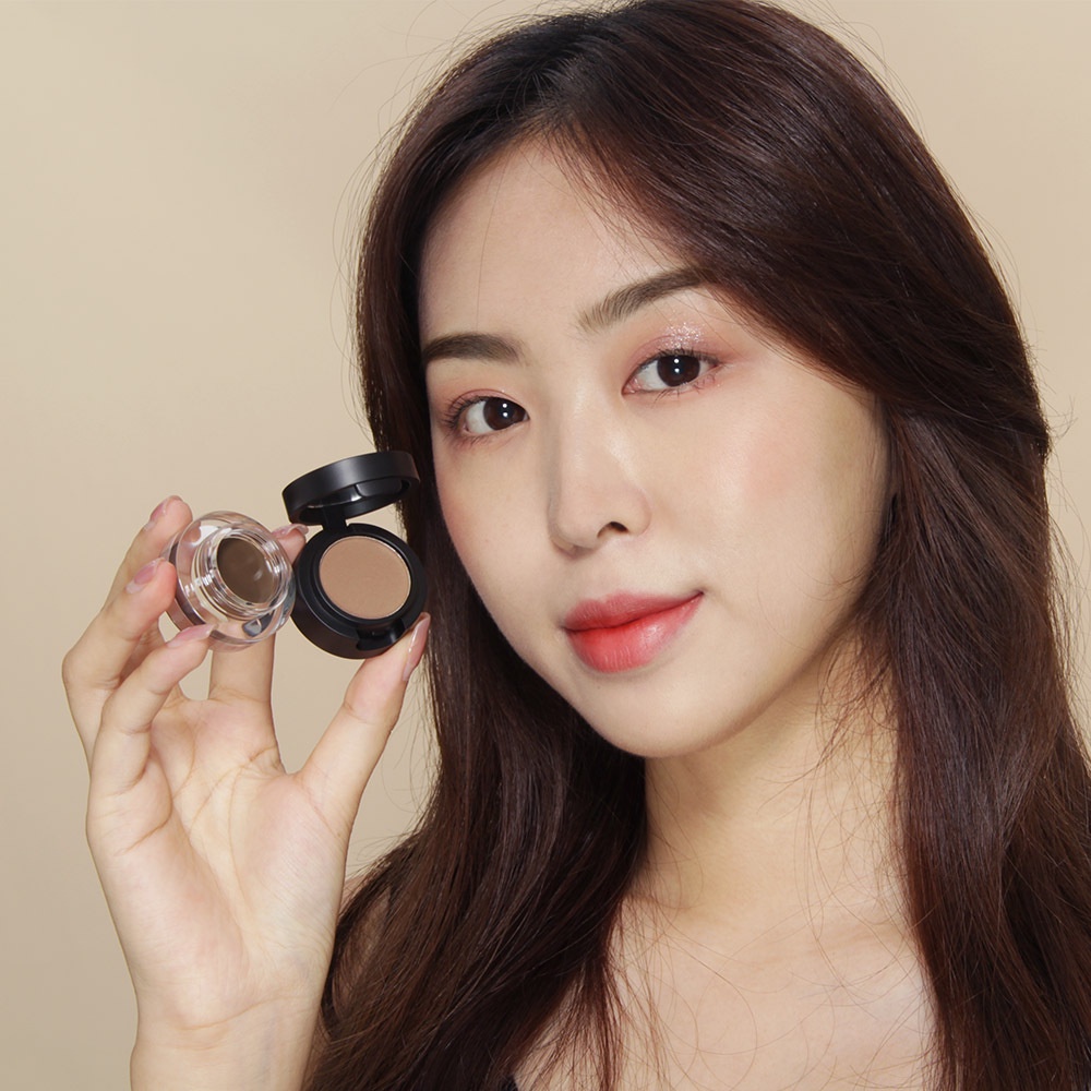 Kem kẻ lông mày hiệu ứng 2 trong 1 dạng bột gel kèm cọ không thấm nước đa công dụng 60g