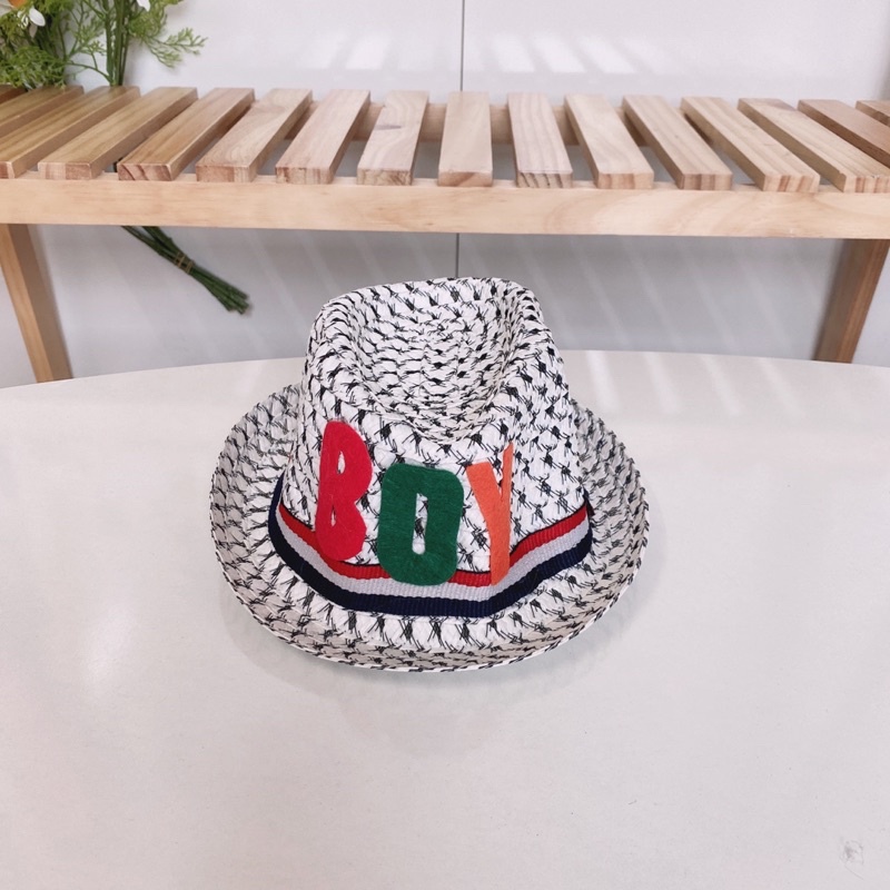 Mũ bé trai siêu yêu chất liệu cói đẹp