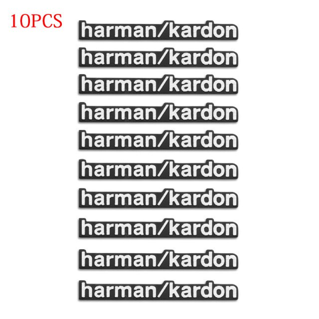 10/5/2/1 cái Sticker, tem dán decal chữ HARMAN KARDON trang trí loa xe hơi