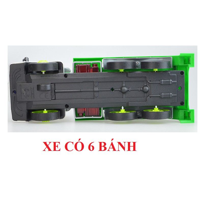 Xe rác chạy đà tỉ lệ 1:16 có đèn và âm thanh