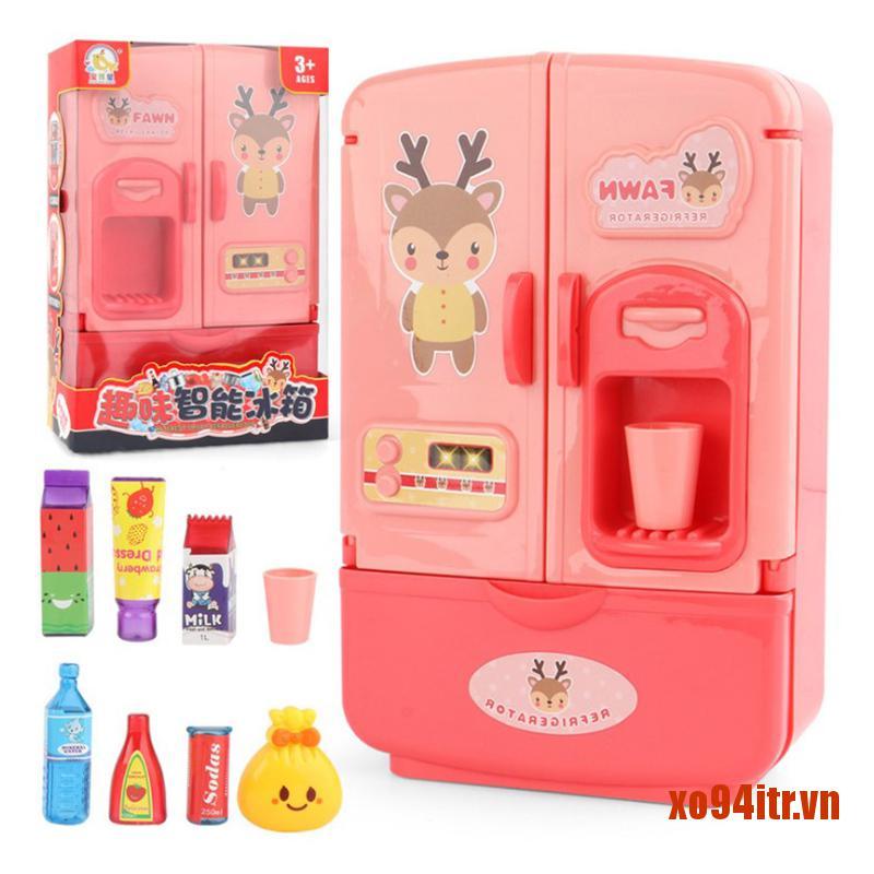 Tủ Lạnh Đồ Chơi Mini 1 Bộ Cho Bé