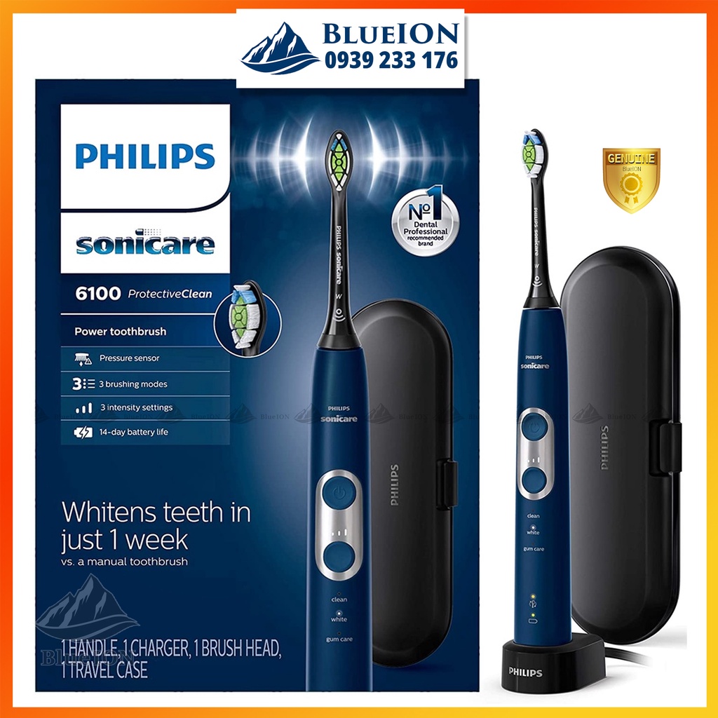 Bàn chải điện Philips Sonicare ProtectiveClean 6100 LIKE NEW (hàng Mỹ)