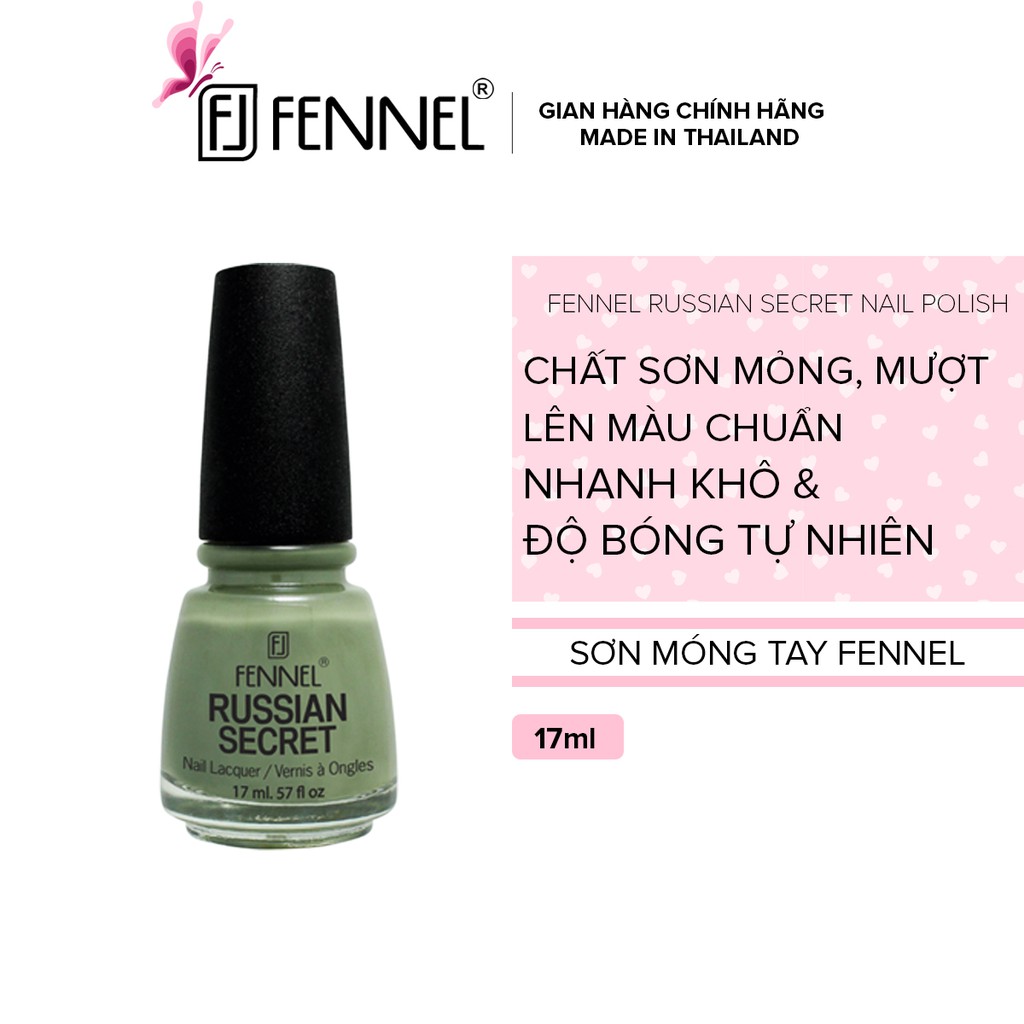 Sơn móng màu nước Fennel Russian Secret Nail Polish 17ml