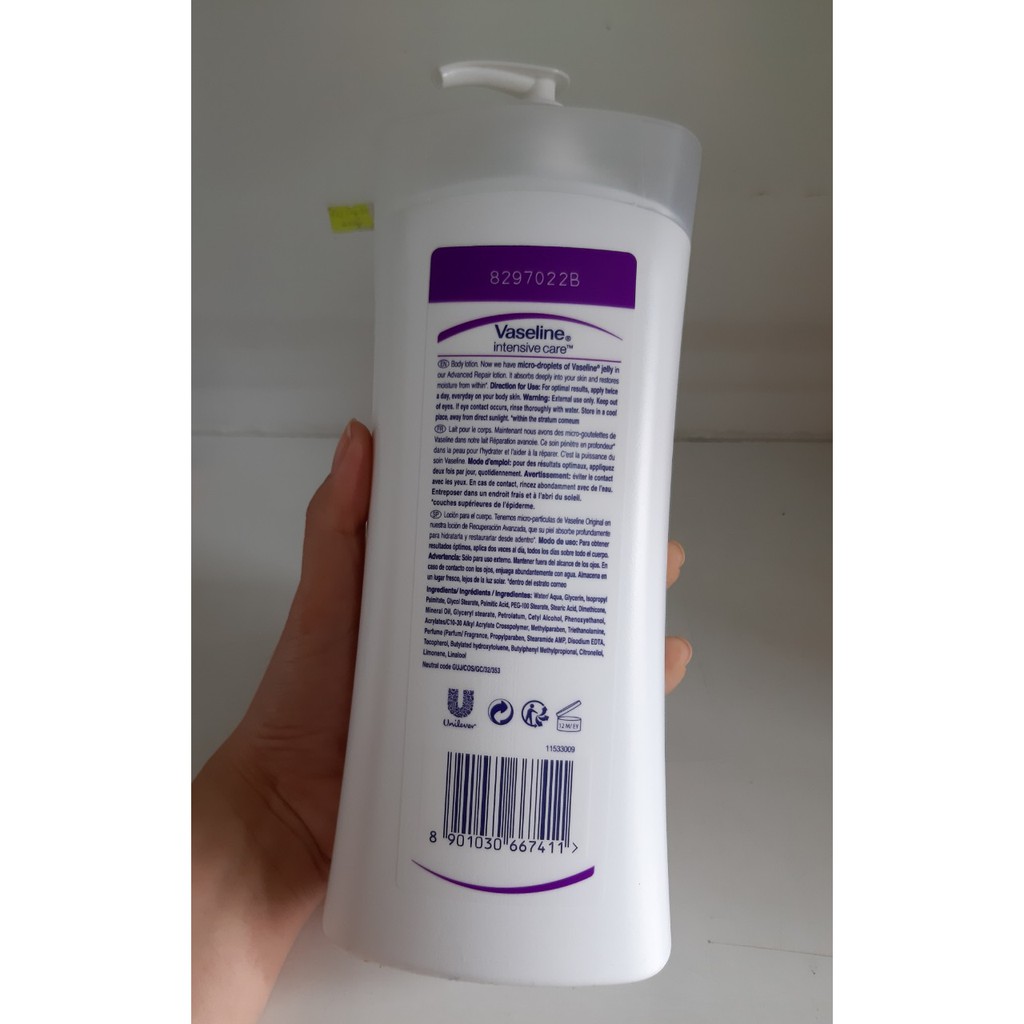 DƯỠNG THỂ VASELINE BODY LOTION 725ML CỦA MỸ