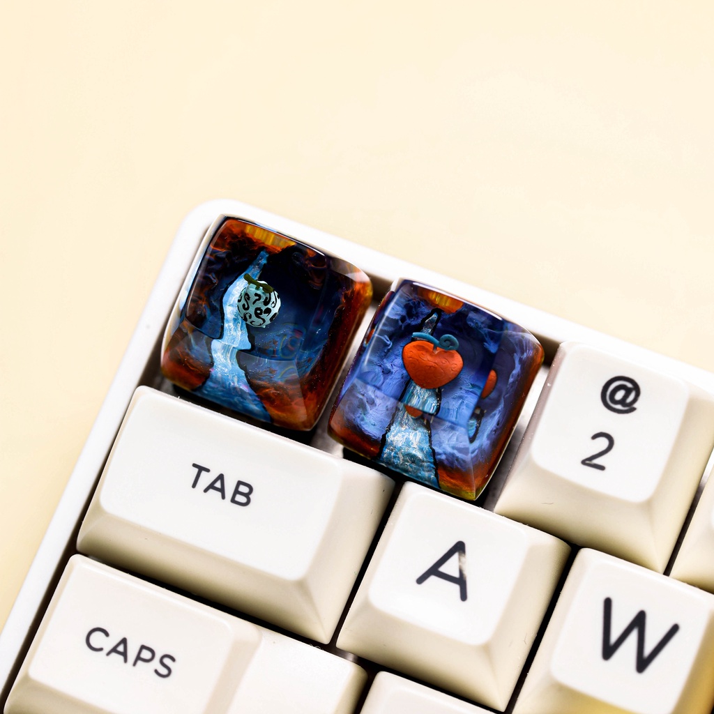Keycap trái ác quỷ, nút bàn phím one piece, keycap lẻ cho bàn phím cơ