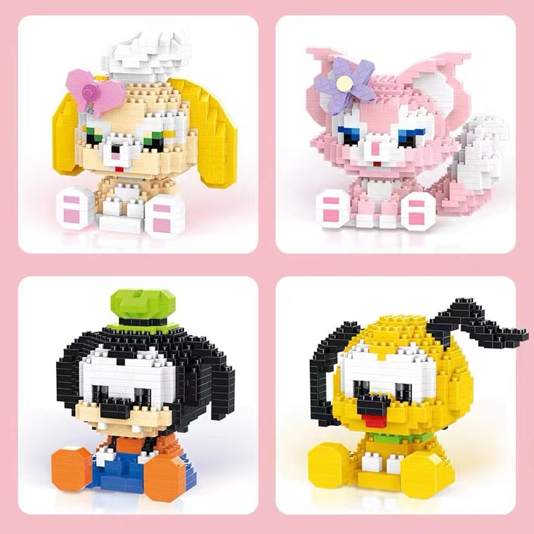 Bộ Đồ Chơi Lắp Ráp Hình Chuột Mickey / StellaLou / Chuột Mickey Dễ Thương