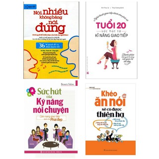 Sách -  Combo Khéo Ăn Nói Sẽ Có Được Thiên Hạ,Nói Nhiều Không Bằng Nói Đúng,Tuổi 20,Sức Hút Của Kỹ Năng Nói Chuyện